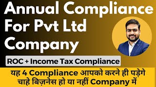 ROC Compliance for Private Limited Company  Compliance for Private Limited Company [upl. by Rugg]