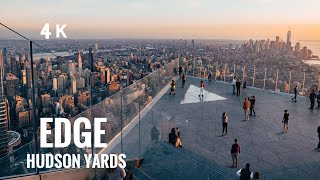 The EDGE Sky Deck at Hudson Yards ⁴ᴷ  Walkthrough Tour 2022 [upl. by Paucker]