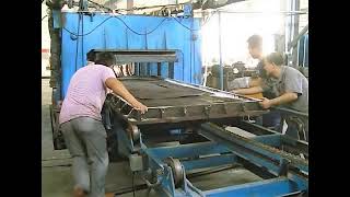 HDPE SHEET UHMWPE SHEET molding process [upl. by Kcirdneked]