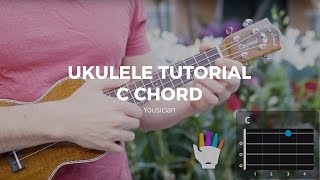 Ukulele Tutorial  C Chord [upl. by Airtemad]