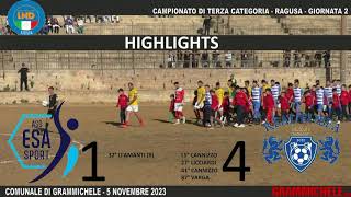 HIGHLIGHTS ASD ESASPORT 1  4 ASD REAL EUBEA Terza Categoria girone Ragusa  5 Novembre 2023 [upl. by Ainimreh101]