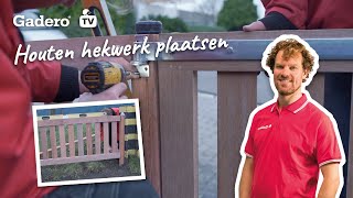 47 Houten hekwerk plaatsen [upl. by Riatsila206]