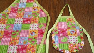 How To Make Aprons Without Pattern [upl. by Winchell]