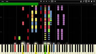 German Military March  Erika Impossible Piano Tutorial with Synthesia [upl. by Brandwein]