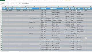 Fill down hanging header columns  using Excel Techniques [upl. by Aiseneg654]