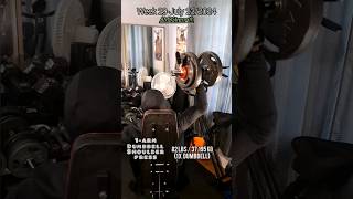 82LBS 37195KG Dumbbell Shoulder Press 1 ARM [upl. by Nanek]