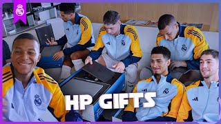 Real Madrid players receive GIFTs from HP [upl. by Hogen]