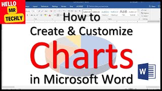 HOW TO INSERT CHART IN MS WORD DOCUMENTS [upl. by Ayvid]