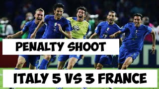 Italy 5 vs 3 France penalty shoot Final World cup 2006 [upl. by Naman580]