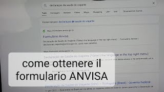 FORMULARIO ANVISA Come ottenerlo in 10 secondi [upl. by Ardna]