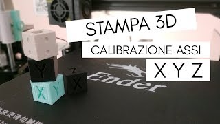 Stampa 3D  Calibrazione Assi X Y Z [upl. by Bowes]