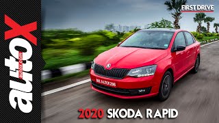 Skoda Rapid 10 TSI Review First Drive  autoX [upl. by Brownley408]