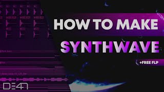 HOW TO MAKE SYNTHWAVE  FL Studio Tutorial FREE FLP [upl. by Desi289]