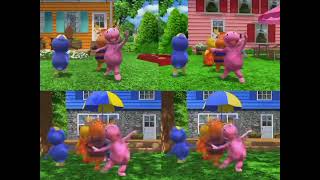 The Backyardigans Snacktime Song Quadparison 1 [upl. by Jestude854]