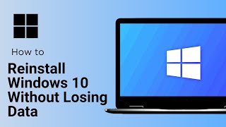 How to Reinstall Windows 10 Without Losing Data [upl. by Gorrian]