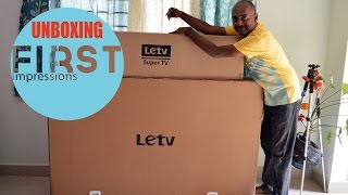 LeEco LeTV Super3 TV X55 Unboxing and First Impression [upl. by Nhor977]