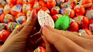 Kinder Joy Egg Opening  Most Satisfying Videos ASMR 85 [upl. by Enywtna197]