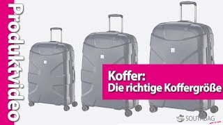 Koffer Die richtige Koffergröße [upl. by Ax]