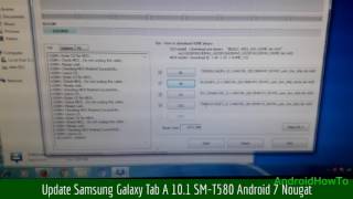 Update Samsung Galaxy Tab A 101 SMT580 Android 7 Nougat [upl. by Euqinehs784]