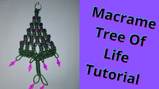 How To Make Macrame Tree Of Life Tutorial  Super Easy Wall Hanging Tree Of Life  Tree Of Life [upl. by Hgieleak]