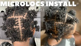 DIY MICROLOCS INSTALL  Part 2  short hair interlocking method [upl. by Wash]