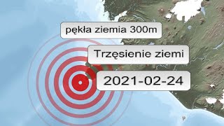 Trzęsienie ziemi na Islandii Źródło w pobliżu Reykjaviku [upl. by Nairda223]