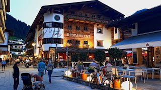 Saalbach Hinterglemm ÖsterreichAustria  HINTERGLEMM am Abend  in the evening 4K [upl. by Nitsud]