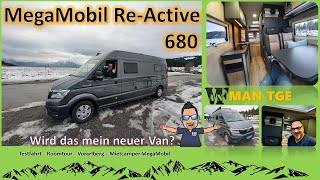 MegaMobil REAktive 680  KASTENWAGEN  Mietcamper [upl. by Nohsid]