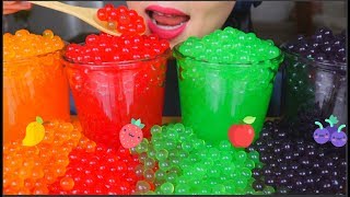 ASMR FAST POPPING BOBA  SOFT POPPING SOUNDS  EATING SOUNDS  NO TALKING [upl. by Naujd]