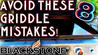 AVOID THESE 8 GRIDDLE MISTAKES FOR BETTER BLACKSTONE GRIDDLE COOKING FLAT TOP GRILL TIPS [upl. by Ravert]