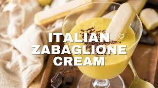 Zabaglione  Authentic Zabaione Cream [upl. by Nnylaehs]