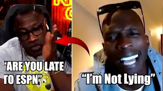 Shannon Sharpe amp Ocho HEATED ARGUMENT Being UNPROFESSIONAL Late for Nightcap [upl. by Tyrone]