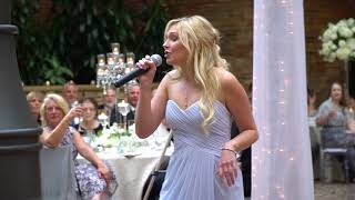 BEST Wedding Speech  Maid of Honor quotGold Diggerquot Rap [upl. by Collar]