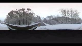 Beautiful spring snowfall blankets eastern Massachusetts 360 video [upl. by Four]