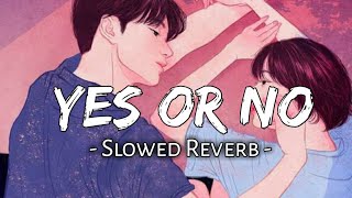 Yes Or No  Slowed  Reverb   Jass Manak  New Punjabi Song [upl. by Etnoek]