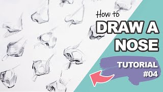 How to Draw a Nose  Step by Step Tutorial [upl. by Llerrah]