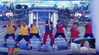 Kyline Alcantara nakipagsabayan sa BH New Version dance group  Sunday PinaSaya [upl. by Eedolem]