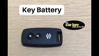 Key Battery Suzuki Proximity keyfob HOW TO change [upl. by Hewart]