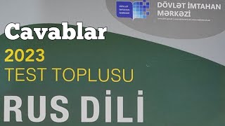 Rus dili yeni test toplusu cavabları 2023 DİM [upl. by Macmillan897]