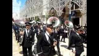 Processione solenne di Castellana grotte con tre bande  BRACIGLIANO  NOICATTARO e Castellana grott [upl. by Ahsi]