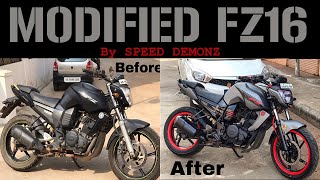 Modified FZ 16  Matt Grey Wrap  Speed Demonz [upl. by Ursulina]