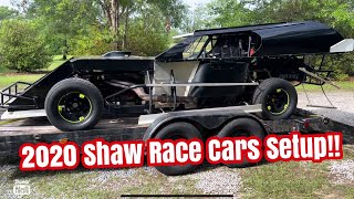 Full dirt modified setup on a 2020 Shaw race car [upl. by Kolodgie958]