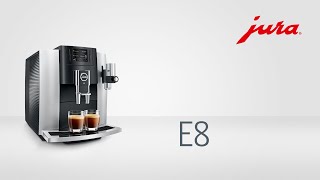 JURA E8  Kaffeevollautomat  Fully automatic coffee machine [upl. by Paton377]