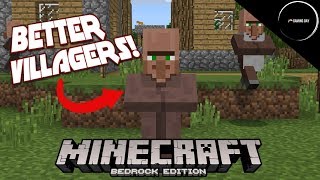 Better Villagers Mod Minecraft Bedrock Edition [upl. by Kwon]