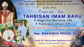 Live Streaming Tahbisan Imam Baru II Pra Paroki St Hieronimus Emilianus Jawang [upl. by Leahcimnoj]