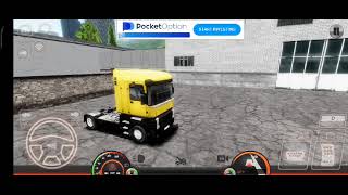 In European truck simulation game how to get job and attach truck with trailergamergaming games [upl. by Aksel768]