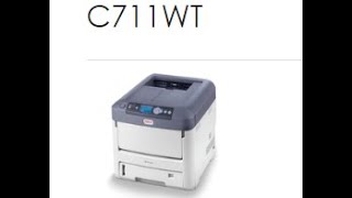 Oki C711WT driver installation Printer Driver Settings White Toner eplained [upl. by Atnima]