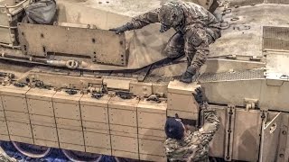 M1A2 SEP TUSK II Reactive Armor Installation [upl. by Fernandez]