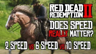 Speed Test  Racing the slowest and fastest horses for science  Red Dead Redemption 2 [upl. by Pace563]