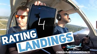 Rating A Student Pilots Landings  SHOCKED At What A Cirrus Did [upl. by Rolecnahc488]